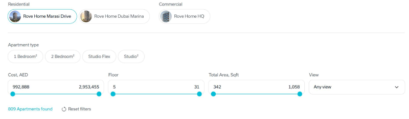 Search & Filter Options